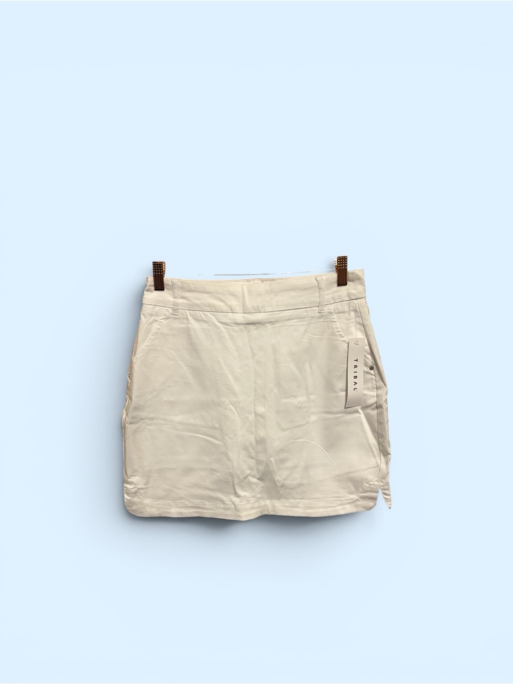 Tribal Khaki Athletic Skort | Built-In Shorts | Golf Tennis Skirt | NWT
